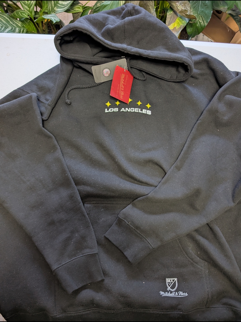 Mitchell & Ness Black Los Angeles Galaxy Hoodie